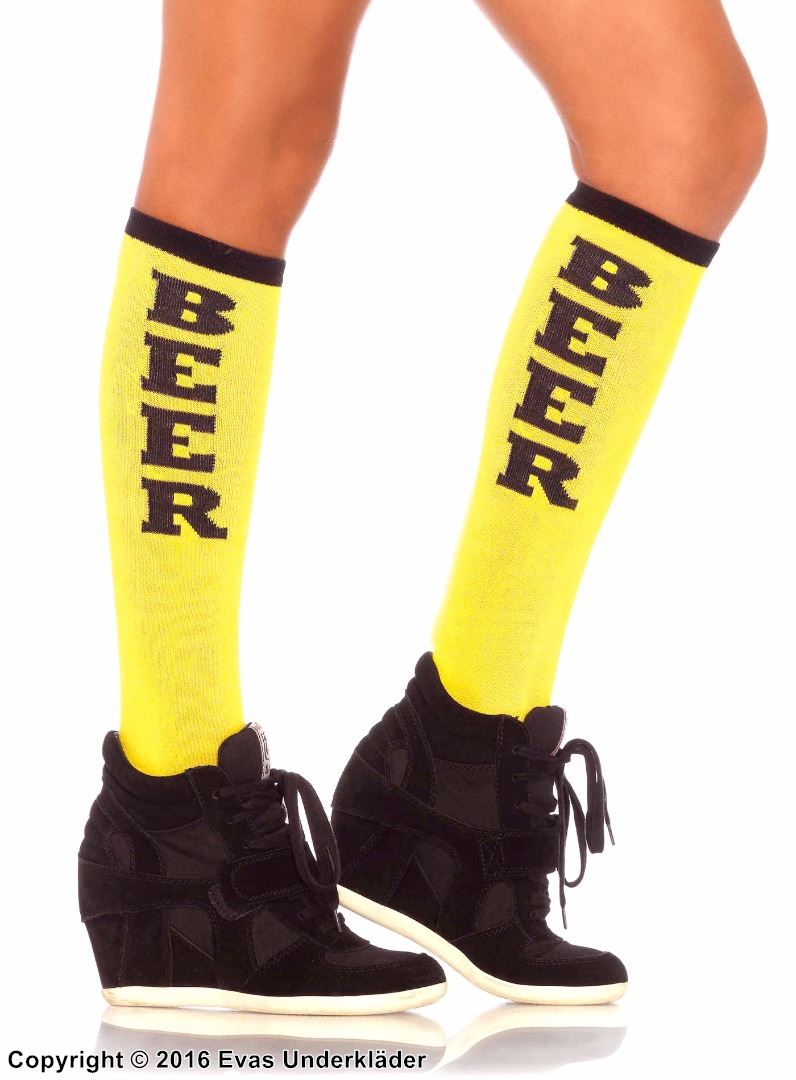 Beer Run knee socks